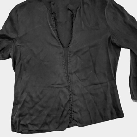 Elie Tahari Silk Black Blouse - Picture 5 of 8
